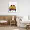 Stupell Industries Hello Summer Quote Sunflower Flower Patriotic Truck Canvas Wall Art